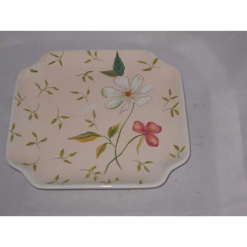 Harry & David Floral Luncheon Snack Appetizer Plate (s) HDA3 White Flower
